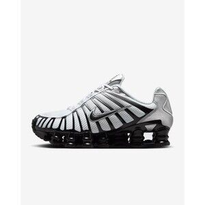 [NEW] Women's Nike Shox TL Shoes Metallic Silver HQ4049-001